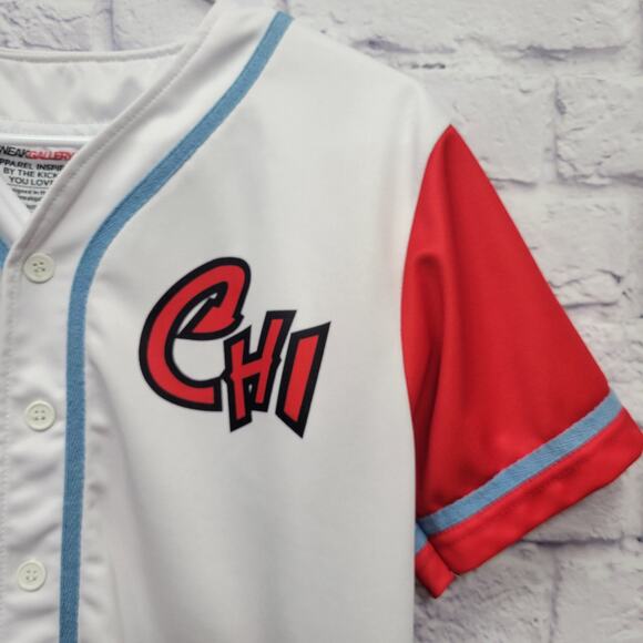Vintage Sneak Gallery 23 Baseball Jersey‎ Size S Chi Red White Blue *READ - Picture 2 of 8
